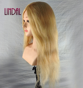 Tête d'entraînement en silicone souple et réaliste LINDAL pour coiffeur, modèle d'épaule, pour la formation en coiffure naturelle - Product Image 4