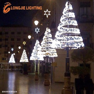 Çin üretici yılbaşı ağacı led ışıkları açık