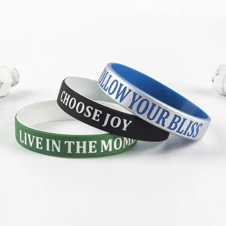 Custom Silicone Wristband for Child and Adults, Rubber Bracelet,  Personalized Text, Bulk, Gift for Him - AliExpress