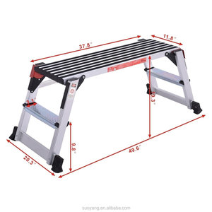 Youngman Odd Công Việc Nền Tảng Bước Thang Trang Trí Làm Việc Băng Ghế Dự Bị Gấp Nhôm Công Nghiệp Thang EN131 GS 2 Bước Hop 370 Cái - Product Image 4