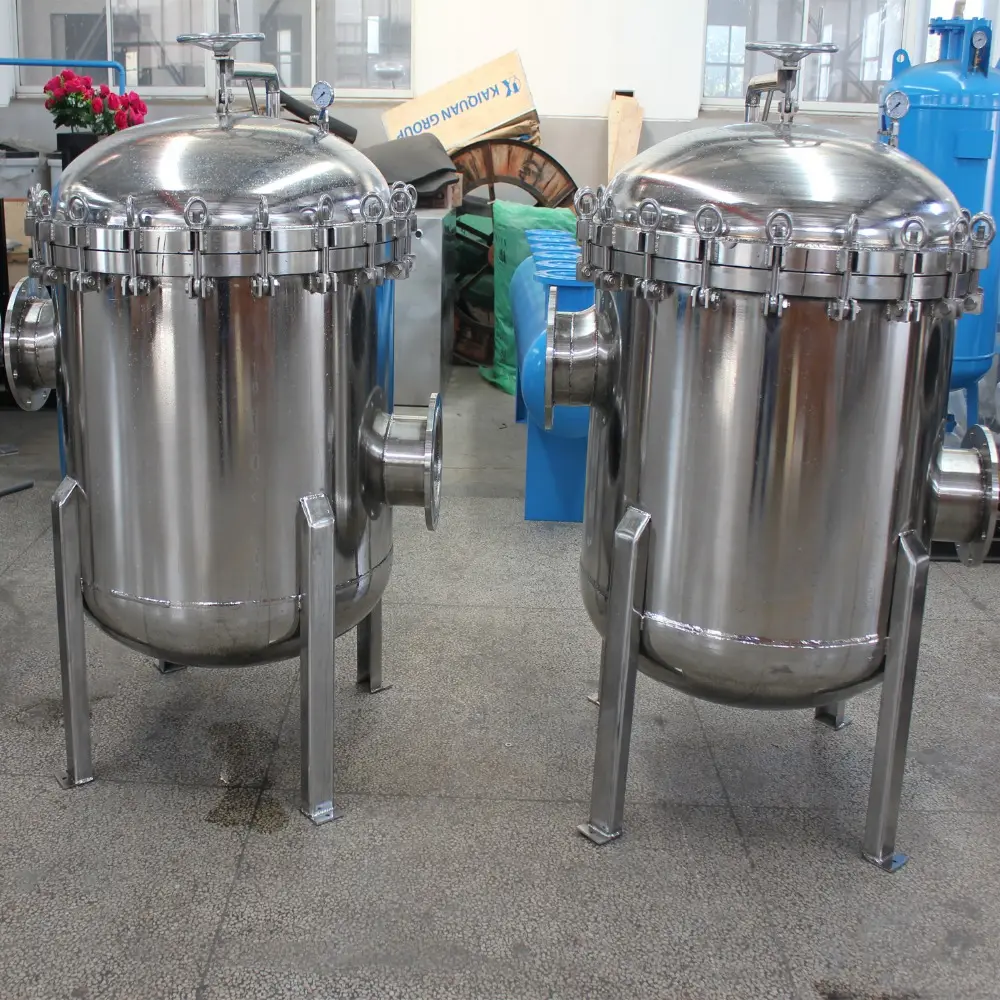 10 micron Complete Polish Stainless Steel Bag Filter For Edible Oil