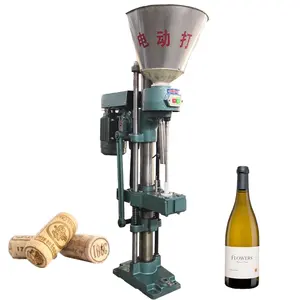 Bottle Cap Sealer Red Wine Bottle Stopper Semi Automatic Cork Capping Machine Plastic Plunger Capper