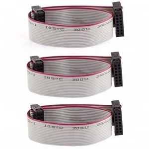 1.27Mm Pitch Idc Connector Grijze Platte Kabel Assemblage Lint Kabel 6-64 Pin Kabelboom Met 10 + Maten Beschikbaar - Product Image 1