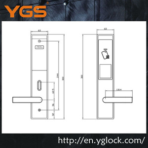 Electrónica de alta Seguridad 15000 veces la vida de la batería de lujo inteligente rfid puerta del <span class=keywords><strong>hotel</strong></span> sistema de bloqueo - Product Image 3