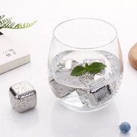 Glaçons réutilisables en acier inoxydable de qualité alimentaire, logo personnalisé, accessoires de bar écologiques, avec échantillon gratuit, certifié Lfgb