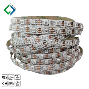 Flexible LED Strip Addressable 5050 RGB Built-In IC WS2811 WS2812B Lampu LED Magic Strip LCD Lampu Latar LED Strip