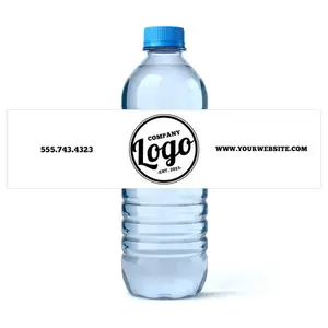 Etiqueta adhesiva para botella de agua potable de alta calidad