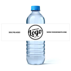 Etiqueta Adhesiva de Alta Calidad para Botellas de Agua Potable - Product Image 1