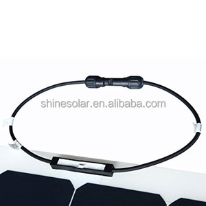 64 W 22 V negro panel solar flexible por encargo panel solar para barco car Mini Caravanas - Product Image 6