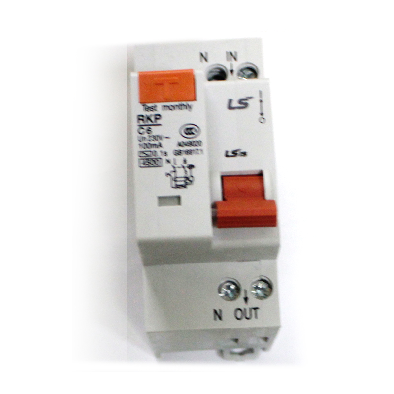 Защита от утечки RCCB, автоматические выключатели остаточного тока RKP 1P + N 6A