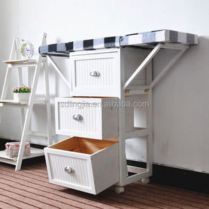 Gros Planche <span class=keywords><strong>à</strong></span> repasser Pliante Bois Tables <span class=keywords><strong>À</strong></span> Repasser Avec De Stockage - Product Image 1