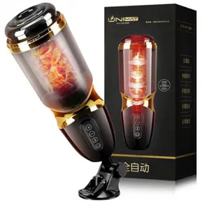 Hoàn toàn tự động Đồ chơi tình dục cho nam giới máy bay cup 360 độ xoay rộng kính thiên văn làm nóng giọng nói thật nam masturbator