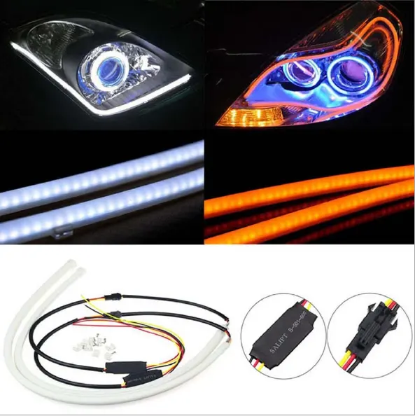 Luces diurnas de LED 60 CM/faros LED decorado guía de luz lágrima de ojo de lámpara de luz