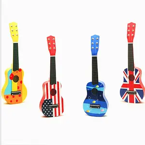 Высококачественная мини деревянная гитара, Лидер продаж, детская деревянная игрушечная гитара
