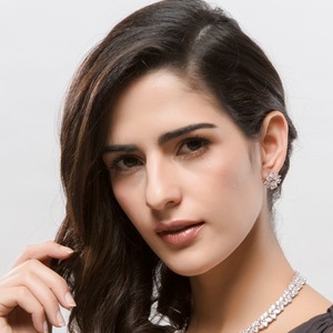 LUOTEEMI Commercio All'ingrosso di Nuovo Disegno Da Sposa Da Sposa di Lusso <span class=keywords><strong>Bijoux</strong></span> Brinco <span class=keywords><strong>Gioielli</strong></span> Scintillanti 3A Zircone Cubico Della Vite Prigioniera Del Fiore Orecchini - Product Image 3