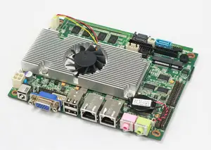 Pc del coche del servidor de placa base la placa base procesador 4 router sin ventilador con la placa base intel