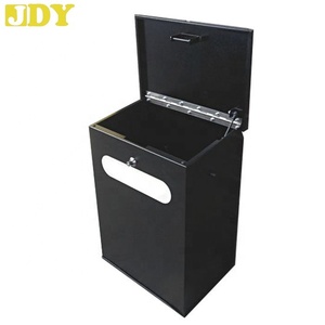 Thời tiết màu đen ngoài trời mini hộp thư Mỹ bưu kiện thả hộp với sự kết hợp khóa chống trộm Hộp Thư đứng - Product Image 5