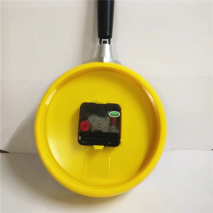 ZOGIFT Poêle avec Oeuf sur le plat En Forme Horloge Murale "Jaune" Retour, Shabby Chic, cuisine À Thème Unique Horloge Murale - Product Image 6