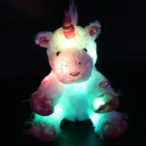 30厘米/40厘米 LED 夜光毛绒毛绒玩具彩色 LED 玩具圣诞生日