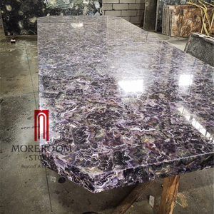 Encimera de amatista púrpura de retroiluminada ónix mármol de vidrio laminado de panel - Product Image 1