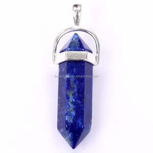 Al por mayor! Lapislázuli piedra preciosa cristal natural Healing Point Reiki grano pendiente - Product Image 6