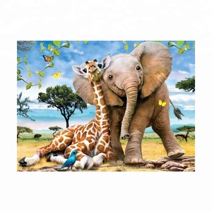 <span class=keywords><strong>Afrique</strong></span> Girafe É<span class=keywords><strong>l</strong></span>éphant Diamant Peinture Kit - Product Image 3