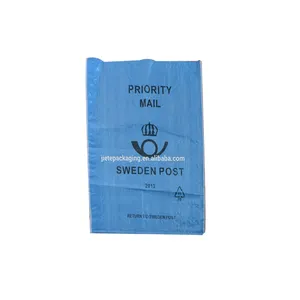 Emballage tissé en plastique pp bleu, pièces, 50kg, pour pelage orange, gingembre, flanelle, piment, maïs, vêtements