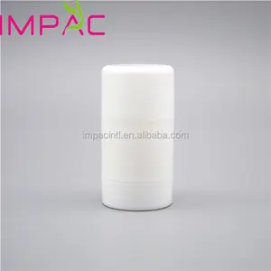 Embalagem redonda da desodorante da vara da cor branca 15ml 15g