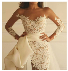 Abito da Sposa di Alta Qualità con Gonna Staccabile, Stile Ricevimento e Bellezza, da Guangzhou, Cina - Product Image 4