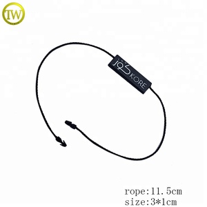 Tùy chỉnh nâng cao logo con dấu nhựa treo thẻ với chuỗi cho hàng may mặc - Product Image 2