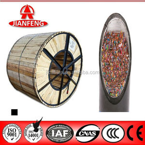A geleia subterrânea encheu o cabo blindado do telefone de 10 pares a 1800 PARAR <span class=keywords><strong>0.40MM</strong></span> 0.50MM 0.60MM Cabo de telefone do condutor