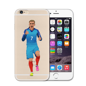 DIYカスタム電話ケースクリアソフト電話ケースカバーCoqueスポーツサッカーサッカースタークリスティアーノロナウドメッシポグバforiPhone - Product Image 2