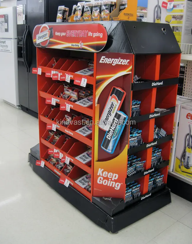 Supermarket Shelves battery Duracell Battery Stand Shelves Supermarket Promotion Display This display can contain many things