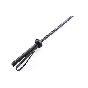 BDSM Bondage Terughoudendheid Paardrijden Crop Sport Flogger Leer Jump Bat Bull Zweep met Gevlochten Handvat voor Volwassen <span class=keywords><strong>Sex</strong></span> Play Game - Product Image 4