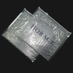 Custom Kussen Bubble Gewatteerde Clear Envelop Pouch Transparante Zip Lock PVC Ziplock Verpakking