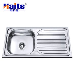 Commercial Sink Cabinet Kitchen Sink Narrow Kitchen Sink Stainless Steel Undermount Double Bowl Modern Desgin Square HT-17.N021