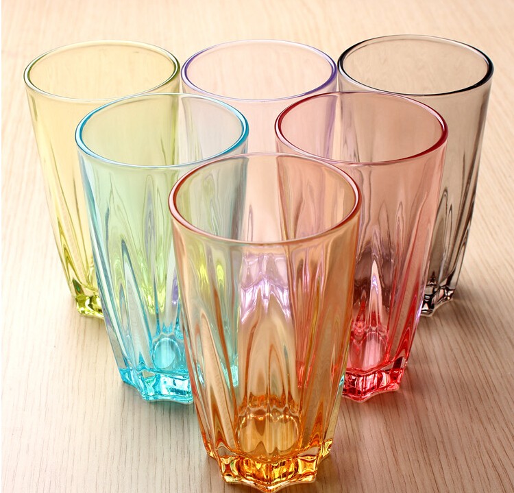 Round Milk Juice Glass Cup For Drink Water Drinking Glass Food Grade Material Transparent Whiskey Cup