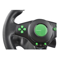 Volante de Carreras 3 en 1 con Controlador de Juego para PC/X-Box360 con Motor de Vibración, Diseño Ergonómico y Ventosas para GTA 5