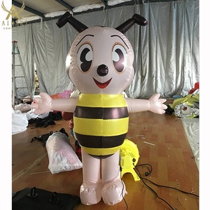 Costume de mascotte d'<span class=keywords><strong>abeille</strong></span> <span class=keywords><strong>gonflable</strong></span> de dessin animé adorable pour la décoration publicitaire - Product Image 3