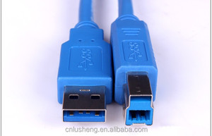 Cáp Máy In <span class=keywords><strong>USB</strong></span> 3.0 A Male To B Male Chất Lượng Cao, Áo Khoác Màu Xanh Hoặc Đen - Product Image 3