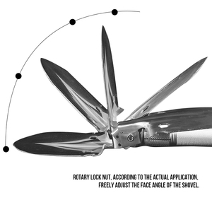 Мини Короткая Ручка Портативный Кемпинг пеший Туризм Кемпинг многофункциональная лопата прямые 9 1/2in 8in - Product Image 3