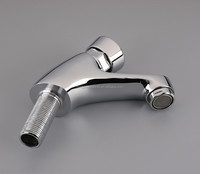 Robinet de lavabo à fermeture automatique, monotrou, économie d'eau, temporisé, double poignée, avec cartouche céramique, pour salle de bain