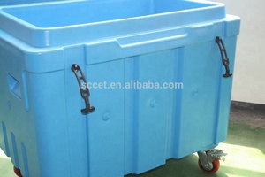 250l Cấp Thực Phẩm LLDPE Nhiệt Nhựa Nước Đá Khô Băng Lưu Trữ Bin Bin Ngực Cách Nhiệt PU - Product Image 4