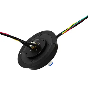 Pancake Slip Ring,10 circuits 5A Ethernet Slip Ring asian tool slip ring