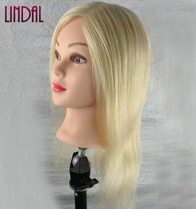 LINDAL femelle avec support <span class=keywords><strong>afro</strong></span> vrais cheveux mannequin poupée haute qualité tête de formation de cheveux coiffure - Product Image 3