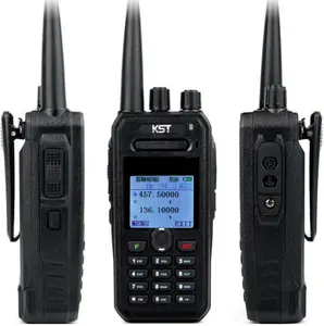 Çift bant UHF VHF amatör dijital radyo taşınabilir iki yönlü telsiz 8W yüksek güç uzun mesafe Walkie Talkie 4500Mah Li-ion pil