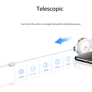 Nuovo Design One-click di Recupero Singolo Lato Tirare A Scomparsa 3 in 1 Cavo di Ricarica USB Per Android <span class=keywords><strong>iPhone</strong></span> Tipo <span class=keywords><strong>c</strong></span> - Product Image 2