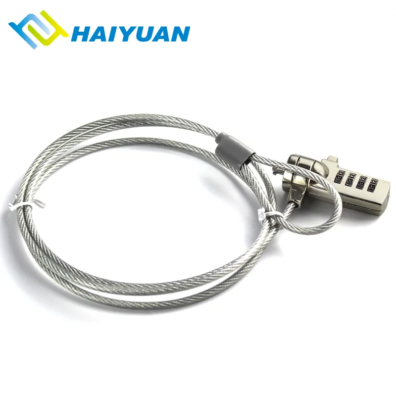 Desk Laptop Security Chain Universal Snake Shape Hardware Cord Anti-theft Cable Lock for macbook air , lenovo , dell , asus , hp