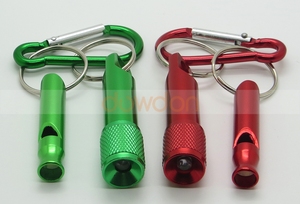 Xách tay <span class=keywords><strong>Mini</strong></span> Móc Chìa Khóa LED Đèn Pin với Loud Còi cho Camping Đi Bộ Hunting Ngoài Trời Thể Thao Các Tình Huống Khẩn Cấp - Product Image 5