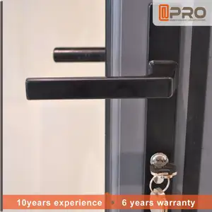 APRO patio doppio vetro esterno fisarmonica porta pieghevole all'ingrosso anteriore porte d'ingresso residenziali in alluminio bifold porta